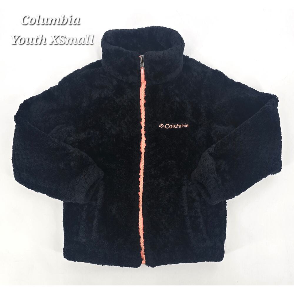 Columbia Sportswear Company Black Full-Zip Fuzzy Fleece Jacket